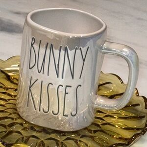 Rae Dunn Iridescent Artisan Collection "Bunny Kisses" Easter Coffee Tea Mug
